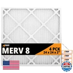 Tiger Tough 24X24X2 Air Filter Merv Mpr 600-800 High-performance Pleated Hvac. Fixed Price $84.40.