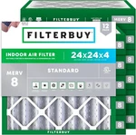 Filterbuy 24X24X2 Air Filters, (merv 8) 12 Pack. Fixed Price $149.00.