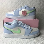 Air Jordan Low Se (gs) Shoes Youth Sz 5.5Y Half Blue Vapor Green IB7113-403. Fixed Price $149.90.