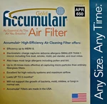 Accumulair Gold 1-INCH Filter (MERV-8) 4 Pack. Fixed Price $36.99.