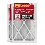 Filtrete 16X25X1 Air Filter 2-PACK Mpr 1000, Merv 11 (625F). Fixed Price $34.19.