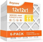 12X12X1 Merv 11 Air Filters 6 Pack Hvac Pleated Replacement. Fixed Price $36.05.