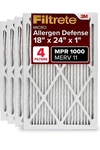 3M Filtrete Air Filter 18X24X1 Allergen Defense Pack. Fixed Price $33.00.