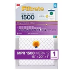 3M S-2000-4 Filtrete 12 Merv Smart Air Filter 16 H X W D In. (pack Of 4). Fixed Price $109.10.