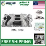 Revive Performance With Aluminum Air-gap Intake Chevy Small Block V8 Silver. Fixed Price $210.59.