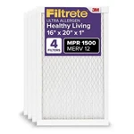 Filtrete 16X20X1 Furnace Air Filter, Merv 12, Mpr 1500, Certified Asthma &.... Fixed Price $94.34.