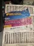 3M Filtrete 20X25X4 Furnace Air Filter Ultra Allergen - Pack. Fixed Price $34.99.
