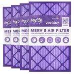 Moaj 20X30X1 Merv 8 Air Filter 4 Pack Advanced Dust Defense For Hvac Systems. Fixed Price $64.89.