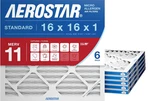 16X16X1 MERV11 Hvac Air Filter, 6-PACK, Dust/pet/smoke (15.75X15.75X0.75). Fixed Price $45.00.