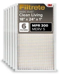 Filtrete 18X24X1 Air Filter Mpr 300 Merv 5, 6 Pack. Fixed Price $23.62.