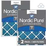 Nordic Pure 16X25X1 Merv 7 Pleated Furnace Air Filters Pk. Made In The Usa.. Fixed Price $48.00.