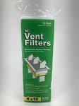 Web Vent Filters Pack Electrostatic Register 90 Day Filtration 4 X12". Fixed Price $7.95.
