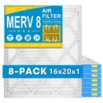 16X20X1 Air Merv 8,ELECTROSTATIC Pleated Hvac Furnace Filters. Fixed Price $42.33.