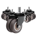 2 Inch Office Chair Wheels (set 5), Heavy Duty Grey Rubber Casters Repl. Fixed Price $32.99.