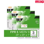25 X 1 Standard Pleated Air Fpr 5, 3-PACK, Filters Replacement. Fixed Price $19.05.