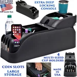 Universal Truck Car Auto Bench Seat Center Console Cup Holders Storage Organizer. Fixed Price $119.90.