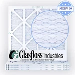 21-1/2X23-5/16X1 Merv 10 Air Filters, Pleated By Glasfloss 4-PACK, Made In Usa. Fixed Price $49.89.