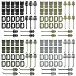 30 Pcs Tactical Gear Clip Set Strap For Molle Backpack D-ring Grimloc Vest Belt. Fixed Price $16.70.