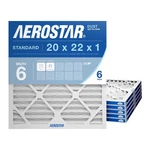 Aerostar 20X22X1 Merv 6 Air Filter, Count, Actual Size (19.75 21.75 0.7.... Fixed Price $56.57.