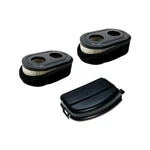 Air Filter Set For Lawn Mower With Cover 3 Pack Plastic Paper Black White. Fixed Price $11.95.