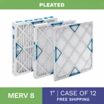Koch 20X20X1 Pleated Air Filters, Extended Surface Merv 8 Pack Of 12. Fixed Price $74.56.