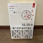 Honeywell Home Air Filter 16 X 25 4 Merv 12 - Fpr 10 Pleated New/sealed. Fixed Price $29.95.