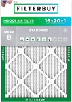 Filterbuy 16X20X1 Pleated Air Filters, Replacement For Hvac Furnace (merv 8). Fixed Price $74.88.