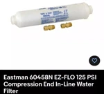Ez-flo Line Water Filter White (60458N). Fixed Price $19.88.