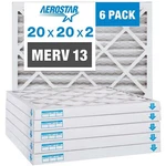 Aerostar 20X20X2 Merv 13 Pleated Air Filter, Furnace 6 Pack (a.... Fixed Price $108.13.