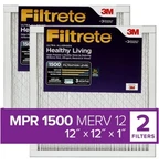 3M Filtrete 12X12X1 Ultra Allergen Healthy Living Filter 1500 Pc. Fixed Price $47.79.