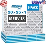 20X25X1 Merv 13 Pleated Air Filter Furnace Tiny Particles Efficient Us. Fixed Price $75.12.