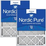Nordic Pure 20X25X5 (19 3/4 24 3/8) Merv 12 Air Filters 2-PACK. Fixed Price $76.99.