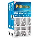 2PK Filtrete 1900 M3 Merv 13 16X25X5 Color White New. Fixed Price $29.95.