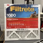 Filtrete 17.5X17.5X1, Furnace Air Filter, Mpr 1000, Micro Allergen Defense X4. Fixed Price $69.99.