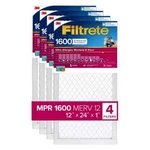 Filtrete 4 Pk. Ultra Allergen 2X Bacteria & Virus Filter (1600 Mpr) Choose Size. Fixed Price $58.88.