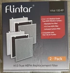 Flintar 2 Pack Of Vital 100-RF H13 True Hepa Filter New Open Box. Fixed Price $20.00.