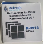 New Refresh Refrigerator Air Filter Replacement R-9918 5-PACK Fits Kenmore Lg. Fixed Price $15.56.