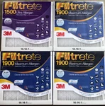 14X14X1 Filtrete (3) Merv 13 Mpr 1900 & (1) 12 1500 Furnace Air Filters. Fixed Price $69.99.
