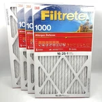 3M Filtrete 16X25X1 Furnace Micro Allergen Air Filter Mpr 1000 - 4 Pack. Fixed Price $42.27.
