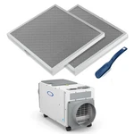 Merv Washable Whole-house Dehumidifier Filter Kit 2-PACK +brush Fits E080/E100. Fixed Price $43.99.