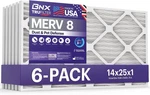 Trufilter 14X25X1 Air Merv 8 (6 Pack) - Made In Usa Dust & Pet Defense. Fixed Price $65.93.