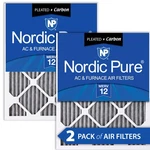 16X24X1 (15 1/2X23 1/2) Furnace Air Filters Merv 12 Pleated Plus Carbon Pack. Fixed Price $41.99.