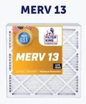 Filter King 20X20X1 Air 6-PACK Merv 13 Actual Size 19.5 .75". Fixed Price $52.00.