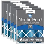 Nordic Pure 20X20X1 Merv 7 Pleated Furnace Air Filters 6 Pack. Fixed Price $67.15.