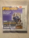 4X 3M Filters Filtrete Allergen Healthy Living 1500 Filtration Level 12X12X1. Fixed Price $49.00.