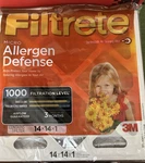 (6 Pk) 3M Filtrete 14X14X1 Micro Allergen Defense 1000 Filtration Filters 9811DC. Fixed Price $39.00.