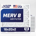 Filter King 16X20X2 Air Merv 8 Hvac Pleated A/c Furnace Usa - 12 Pack. Fixed Price $39.95.