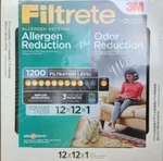 (4 Pack) 3M Filtrete 12X12X1 Allergen & Odor Reduction Defense 1200 Mpr Filters. Fixed Price $49.98.