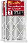 Filtrete 14X30X1 Air Filter Mpr 1000 Merv 11, 2 Pack, (836). Fixed Price $28.79.