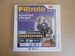 3M Filtrete 12X12X1 1500 Advanced Allergen Air Filter. Fixed Price $6.99.